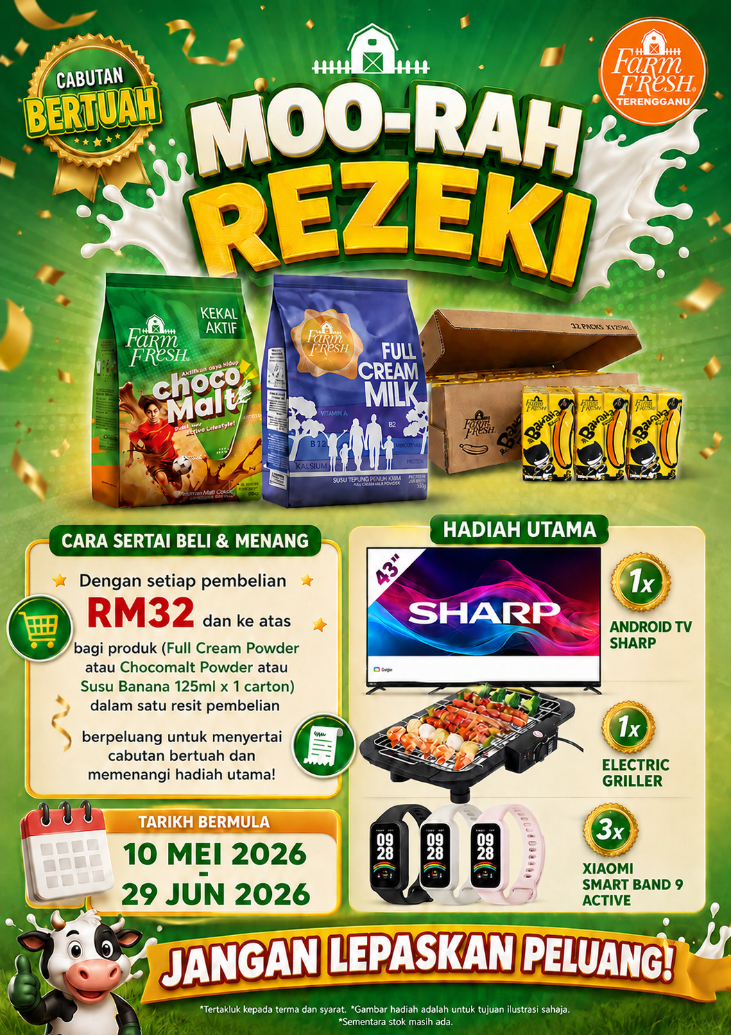 Poster Cabutan Bertuah Moo-rah Rezeki